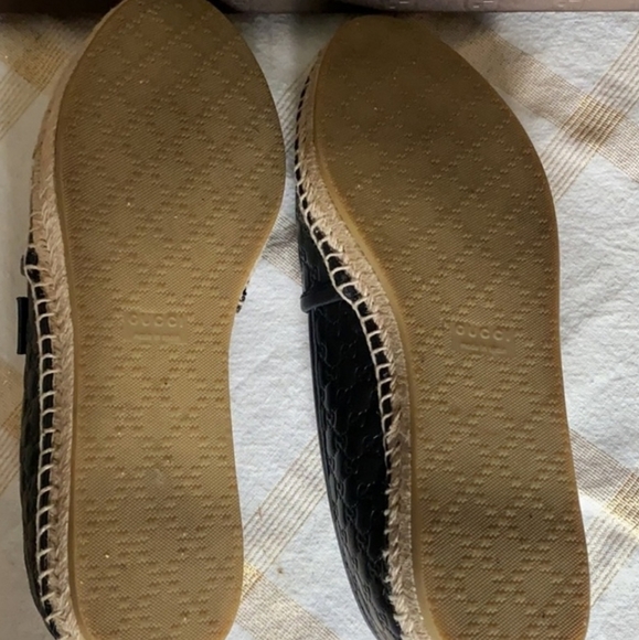 Gucci leather Espadrilles 37/7 - Picture 3 of 11